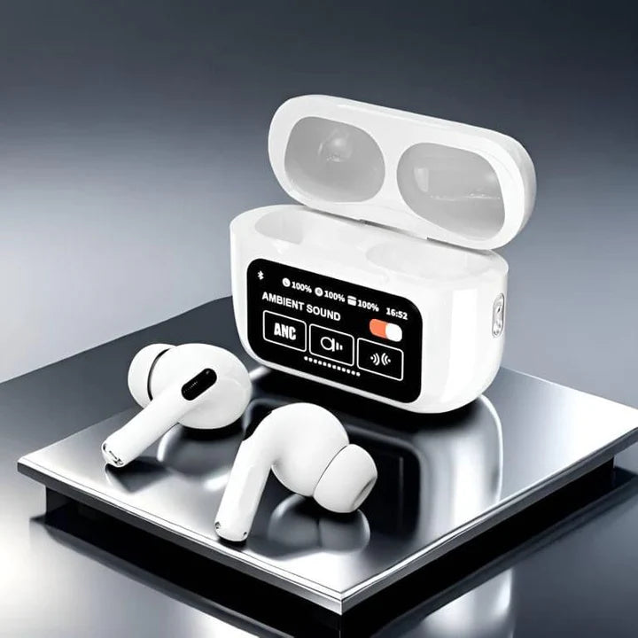 A9 PRO Earpods Noise Canceling Bluetooth Wireless Earbuds Earphone with LED Display