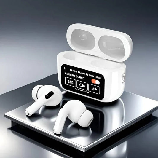 A9 PRO Earpods Noise Canceling Bluetooth Wireless Earbuds Earphone with LED Display