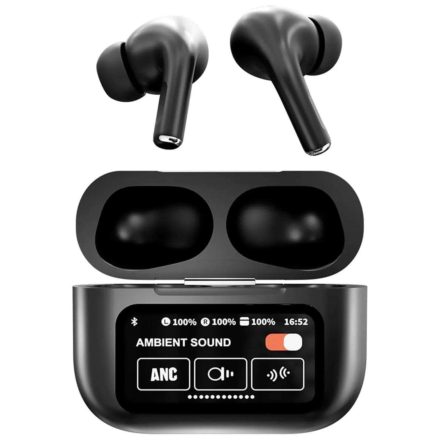 A9 PRO Earpods Noise Canceling Bluetooth Wireless Earbuds Earphone with LED Display